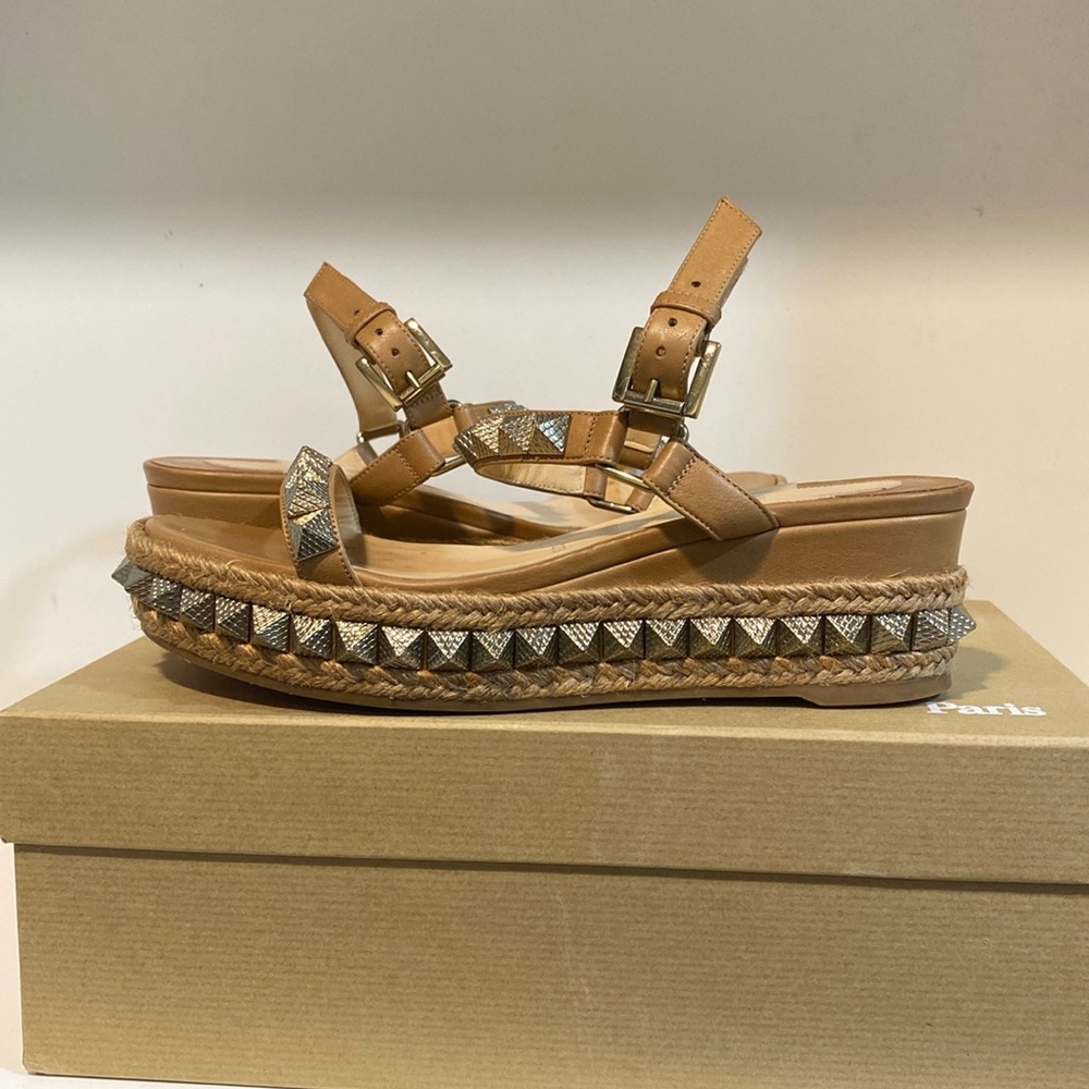 Louboutin Designer Wedge Sandals